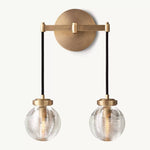 Pearl Carved Inciso Double Wall Sconce