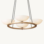 Vernet Porcelain Shade Round Chandelier 36"