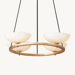 Vernet Porcelain Shade Round Chandelier 36"