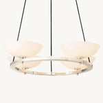 Vernet Porcelain Shade Round Chandelier 36"