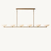 Vernet Porcelain Shade Linear Chandelier 96"
