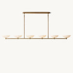 Vernet Porcelain Shade Linear Chandelier 96"