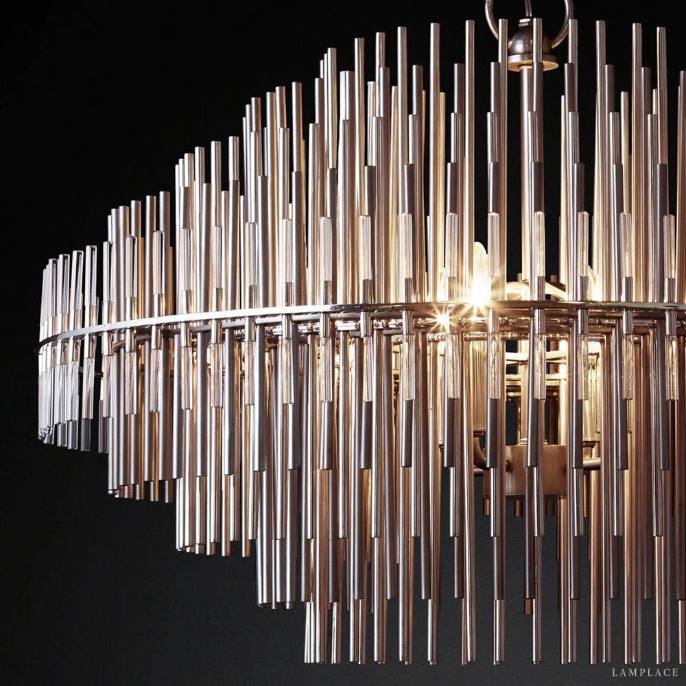 Emile Gradient Spire Round Chandelier 24"