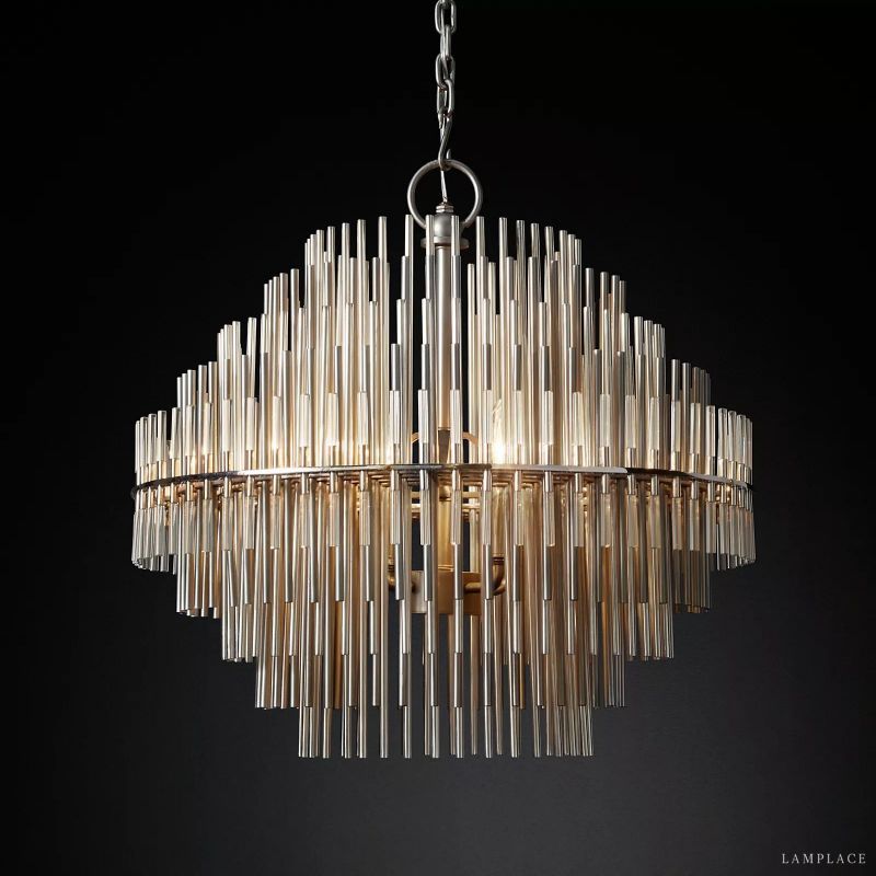 Emile Gradient Spire Round Chandelier 24"