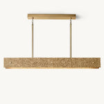 Vouvray Etched Metal Linear Chandelier 54"
