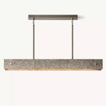 Vouvray Etched Metal Linear Chandelier 54"