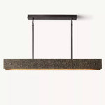 Vouvray Etched Metal Linear Chandelier 54"