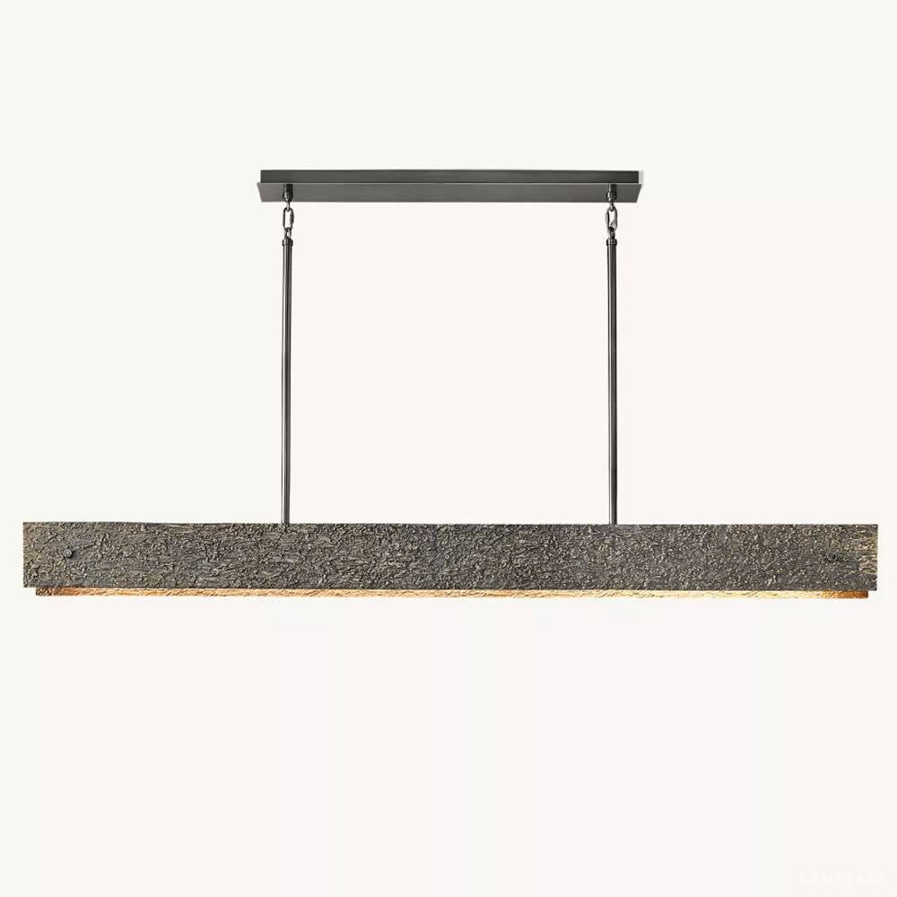 Vouvray Etched Metal Linear Chandelier 72"