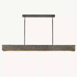 Vouvray Etched Metal Linear Chandelier 72"