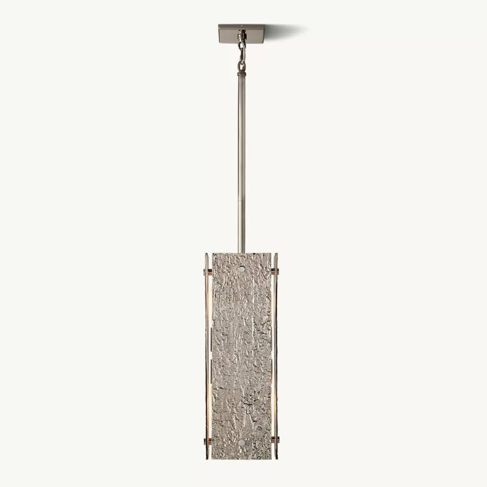 Vouvray Etched Metal Square Pendant Light