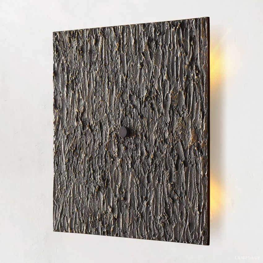 Vouvray Etched Metal Square Wall Sconce