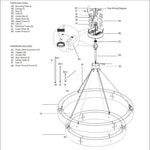 Vouvray Etched Metal Two-Tier Round Chandelier 72"