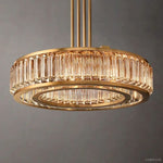Maurier Angular Layers Round Chandelier 48"