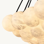 Etoelis Cluster Alabaster Round Chandelier