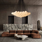 Etoelis Cluster Alabaster Round Chandelier