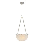 Halver Alabaster Dome Pendant Light
