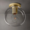 Utilitaire Globe Shade Flush Mount