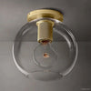 Utilitaire Globe Shade Flush Mount