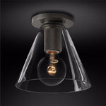 Utilitaire Funnel Shade Flush Mount