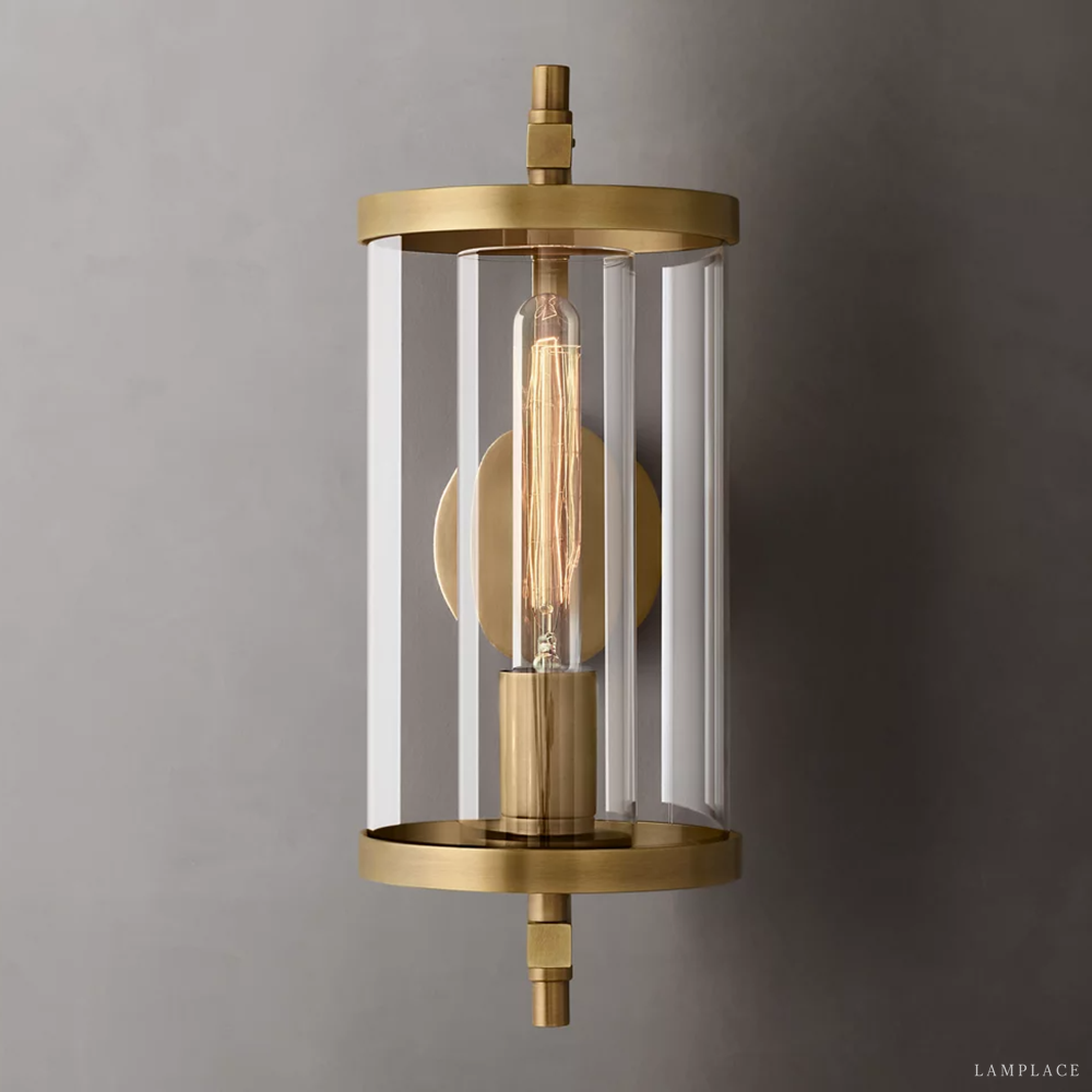 Devaux Faceted Wrapped Round Wall Sconce