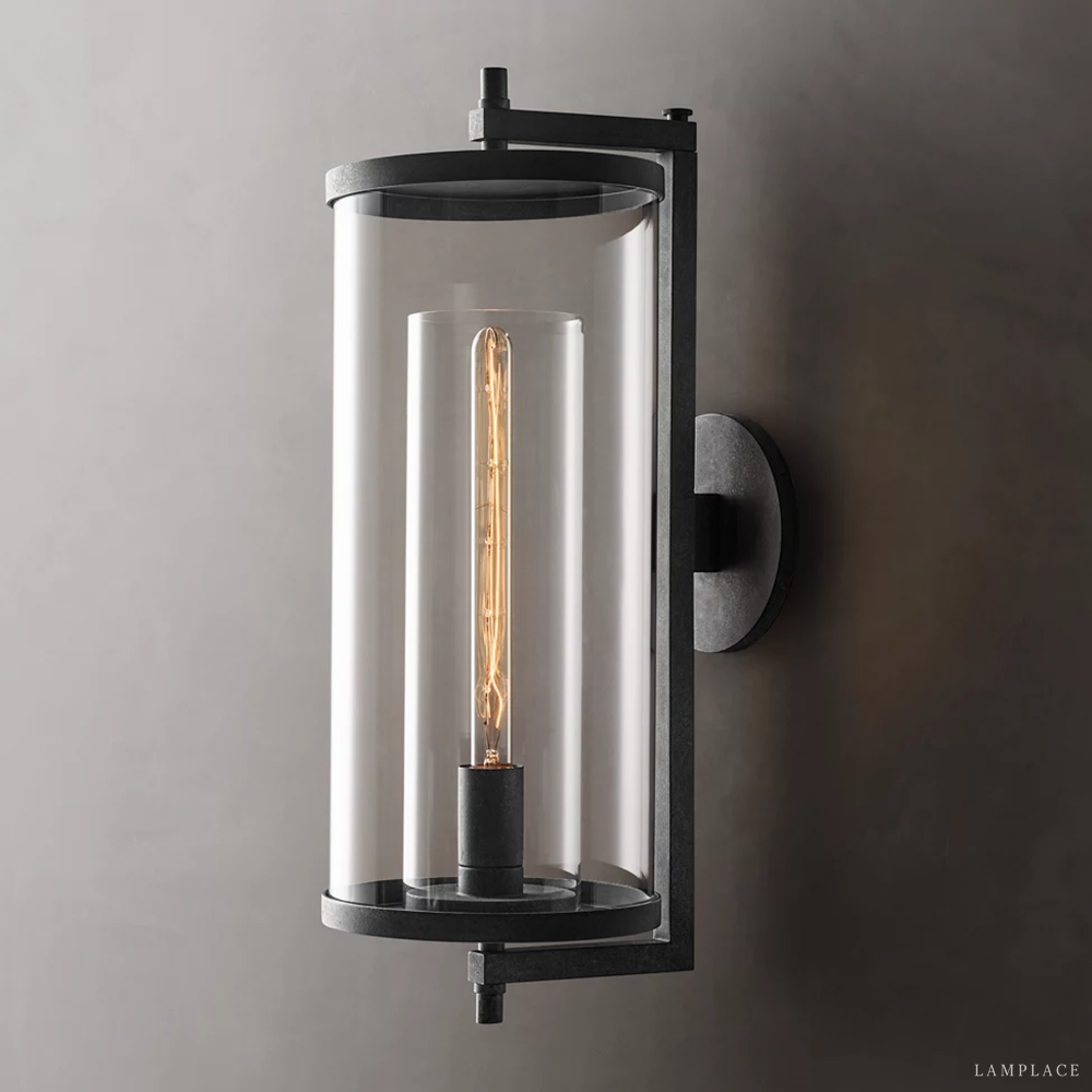 Devaux Faceted Wrapped Round Wall Sconce