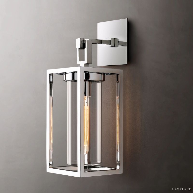 Petrus Structured Glass Square Wall Sconce