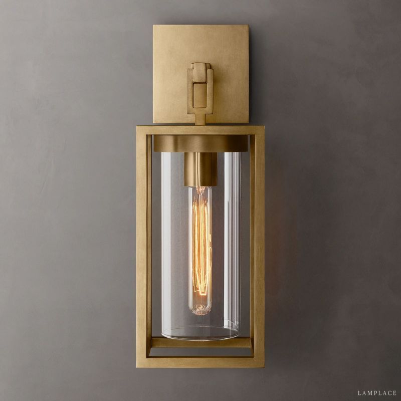 Petrus Structured Glass Square Wall Sconce