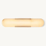 Halver Alabaster Panel Grand Wall Sconce