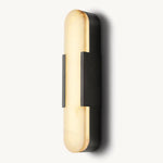 Halver Alabaster Panel Grand Wall Sconce