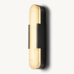 Halver Alabaster Panel Grand Wall Sconce
