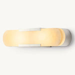 Halver Alabaster Panel Grand Wall Sconce