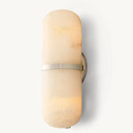 Halver Alabaster Panel Pill Wall Sconce