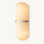 Halver Alabaster Panel Pill Wall Sconce