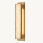 Halver Alabaster Panel Linear Wall Sconce