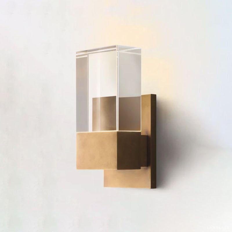Serra Plane Crystal Wall Sconce