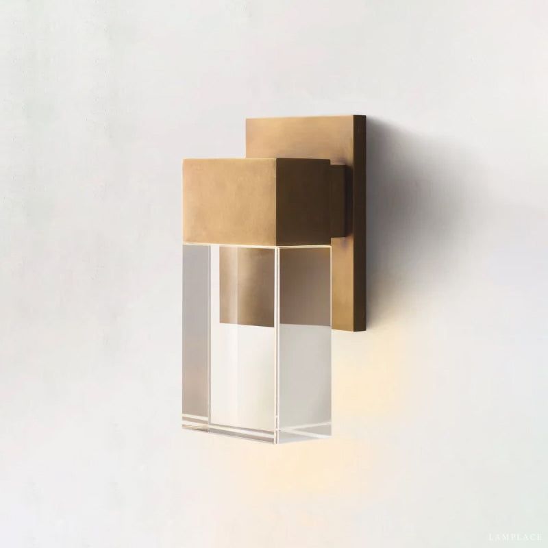 Serra Plane Crystal Wall Sconce