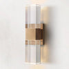 Serra Plane Crystal Linear Wall Sconce