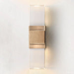 Serra Plane Crystal Linear Wall Sconce