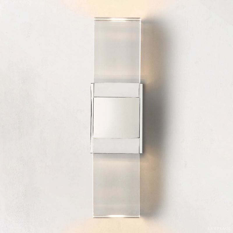 Serra Plane Crystal Linear Wall Sconce