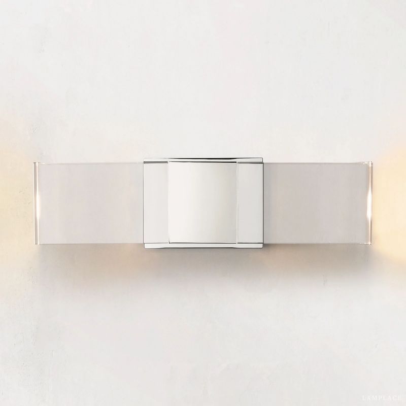 Serra Plane Crystal Linear Wall Sconce