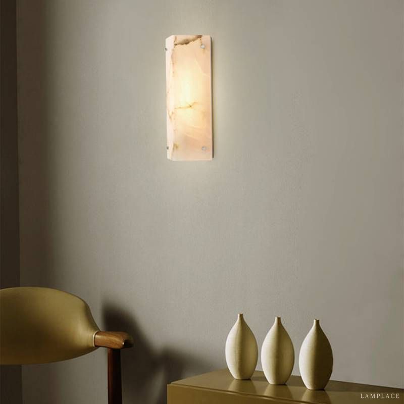 Reynard Stacked Alabaster Wall Sconce