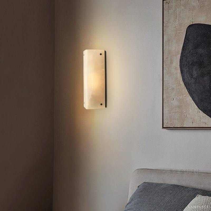 Reynard Stacked Alabaster Wall Sconce