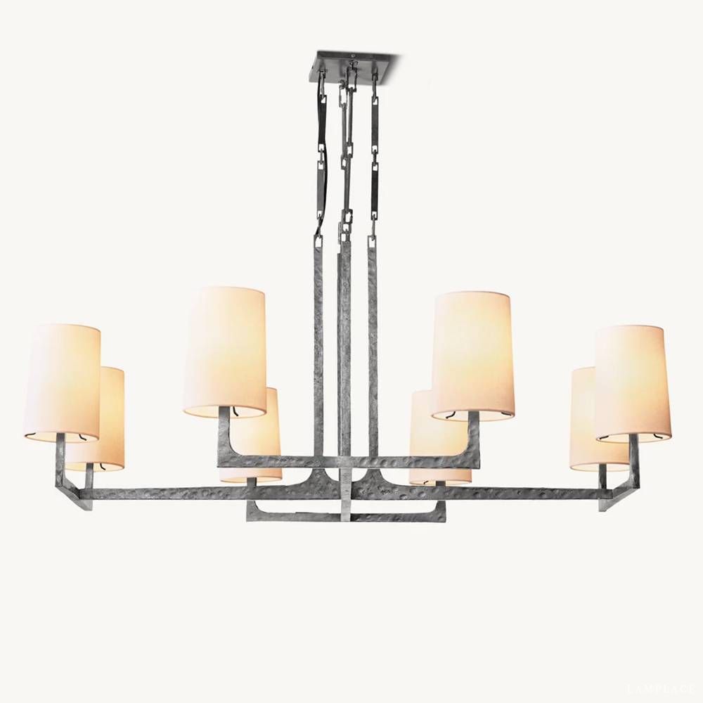Wright Simplicity Forged Square Chandelier 48"