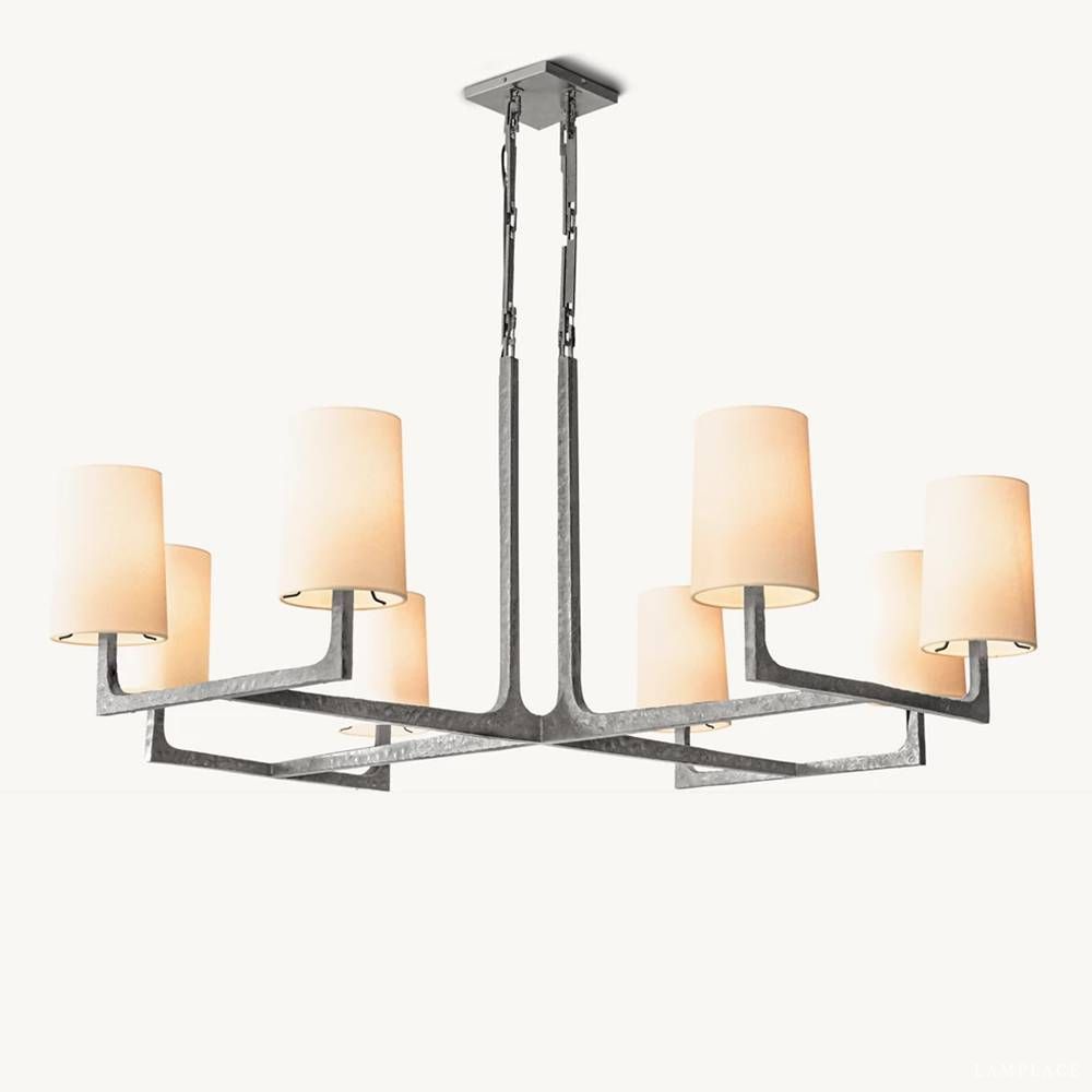 Wright Simplicity Forged Square Chandelier 48"
