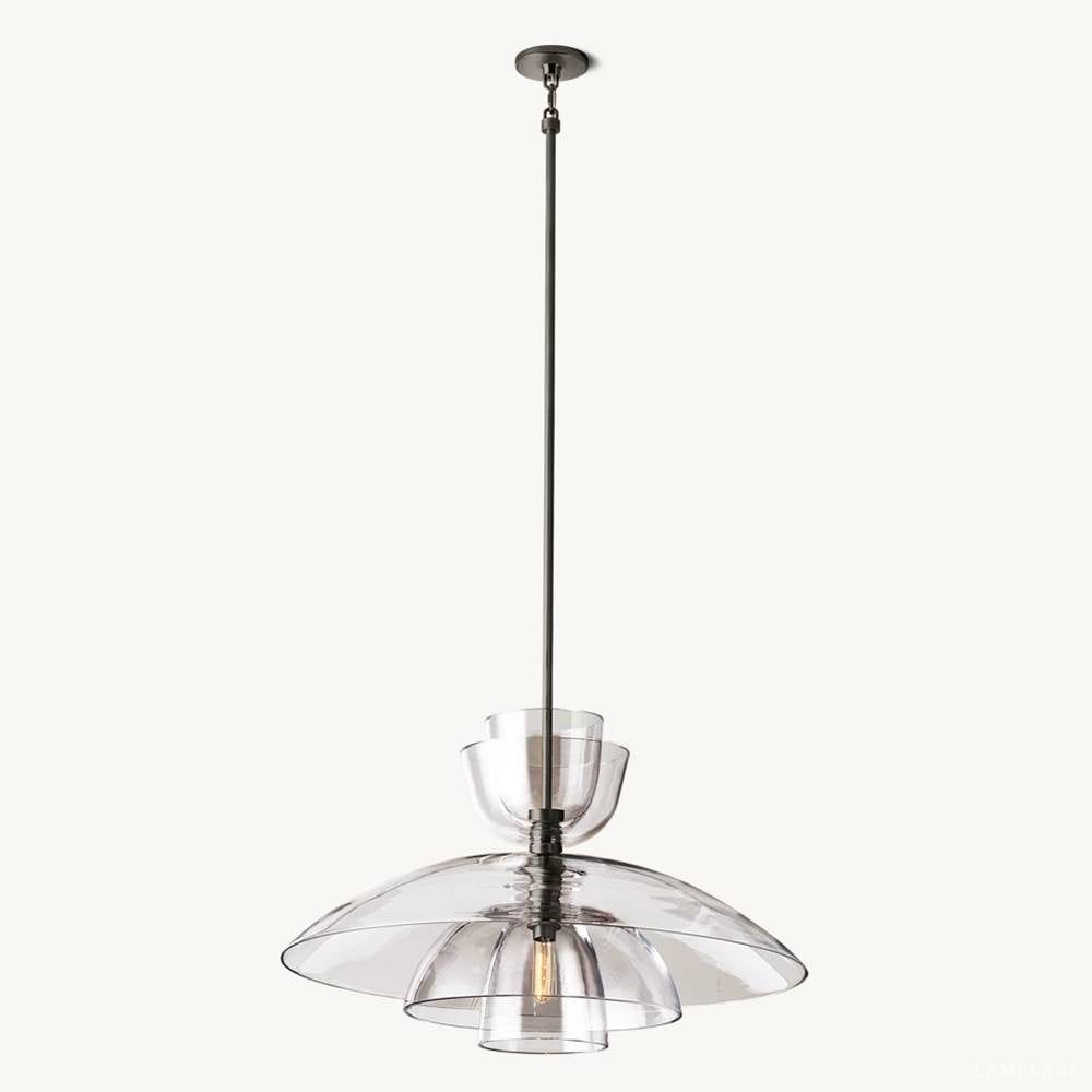 Blom Layered Glass Grand Cloche Pendant Light