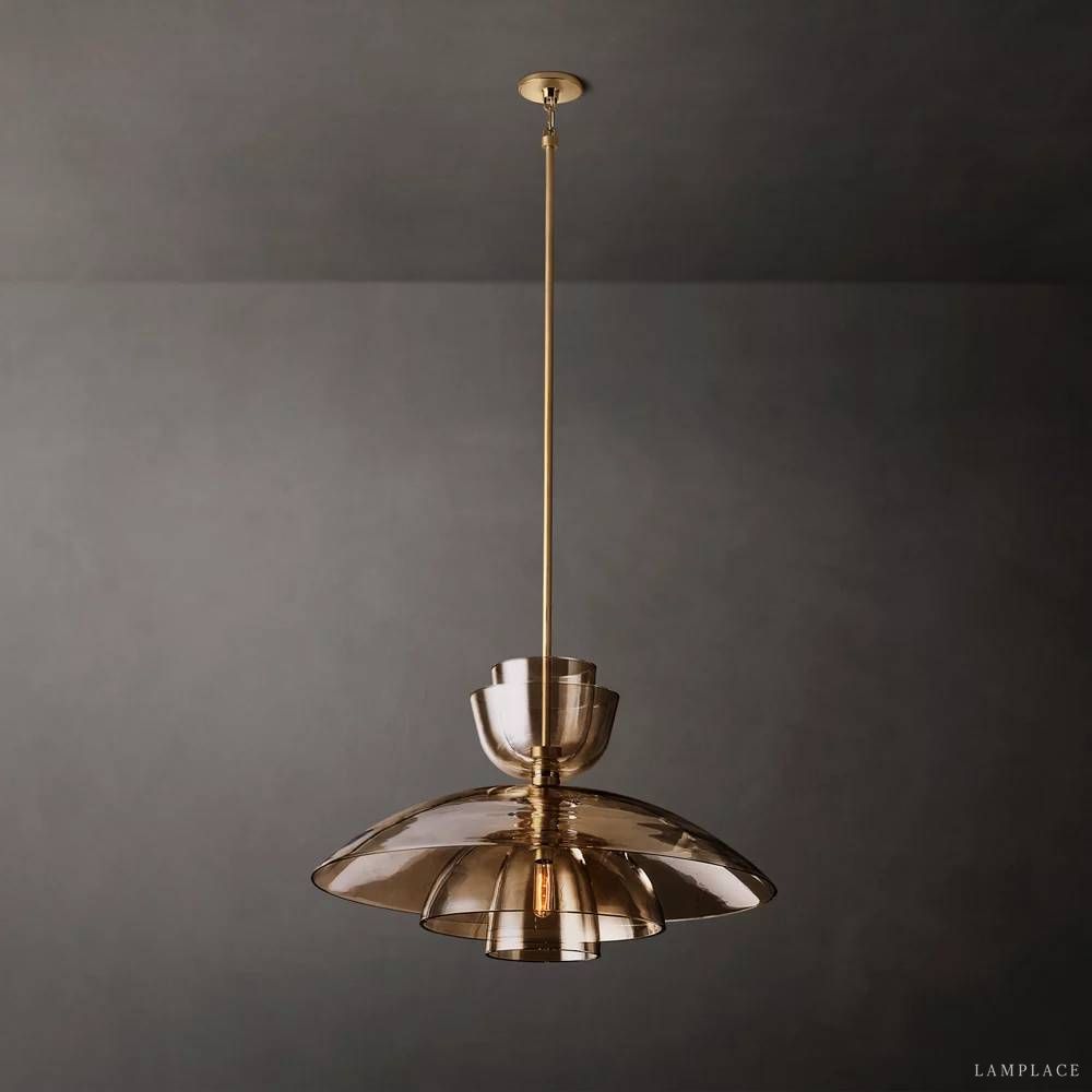Blom Layered Glass Grand Cloche Pendant Light