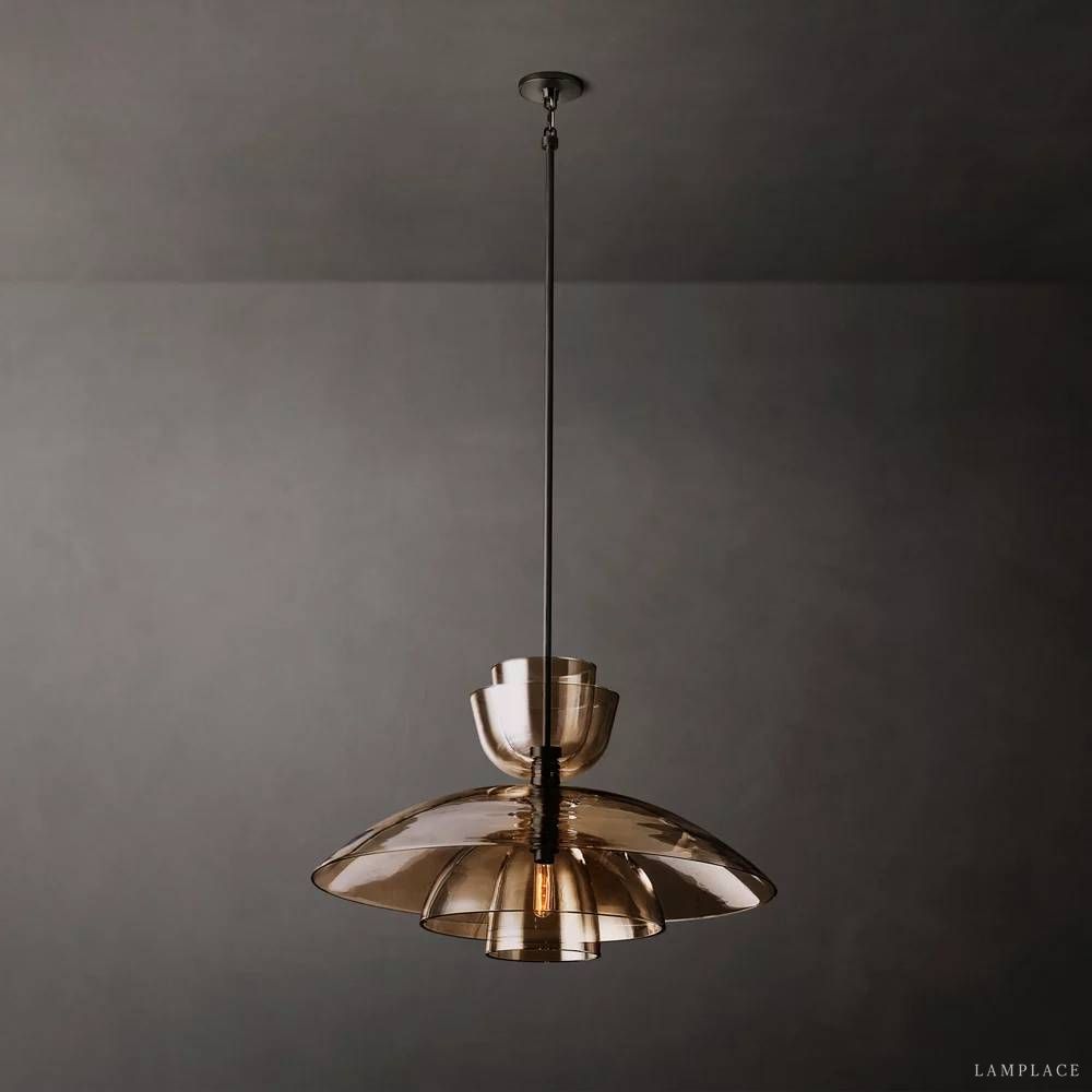 Blom Layered Glass Grand Cloche Pendant Light