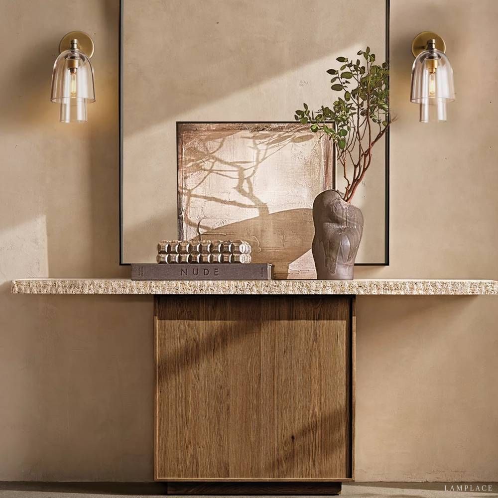Blom Layered Glass Flute Wall Sconce