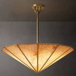 Lucette Alabaster Vein Round Chandelier 36"