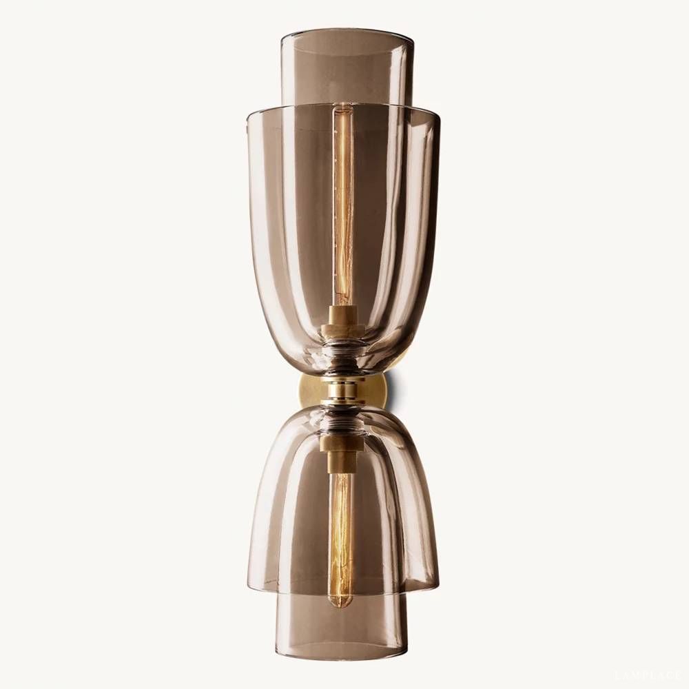 Blom Layered Glass Grand Flute Wall Sconce